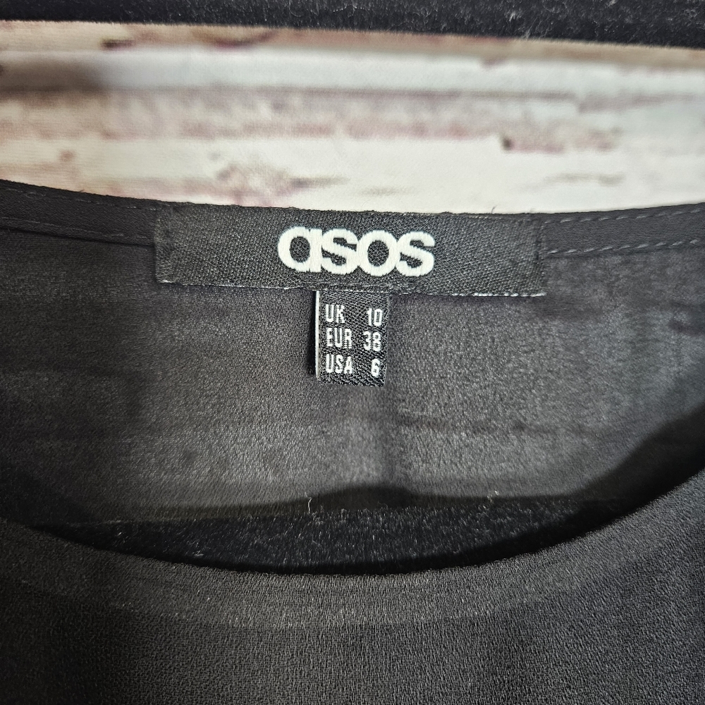 ASOS Black Ruched Dress - Picture 5 of 13